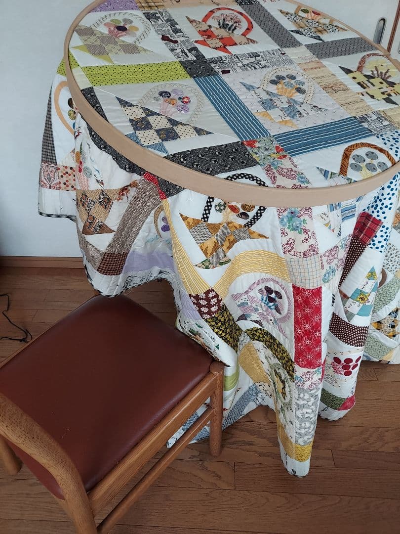 ヒンターバーグデザイン社キルティングフープ　特大　直径75㎝　新品未使用