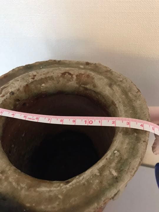 寺垣外窯　杉本貞光作　信楽　花入　共箱(在銘、作家物、花瓶)備前焼　本物保証