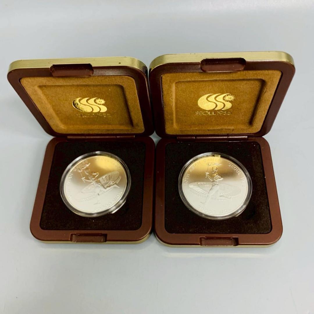 【美品】⭐️銀貨 ソウルオリンピック 20000ウォン ケース付1986年