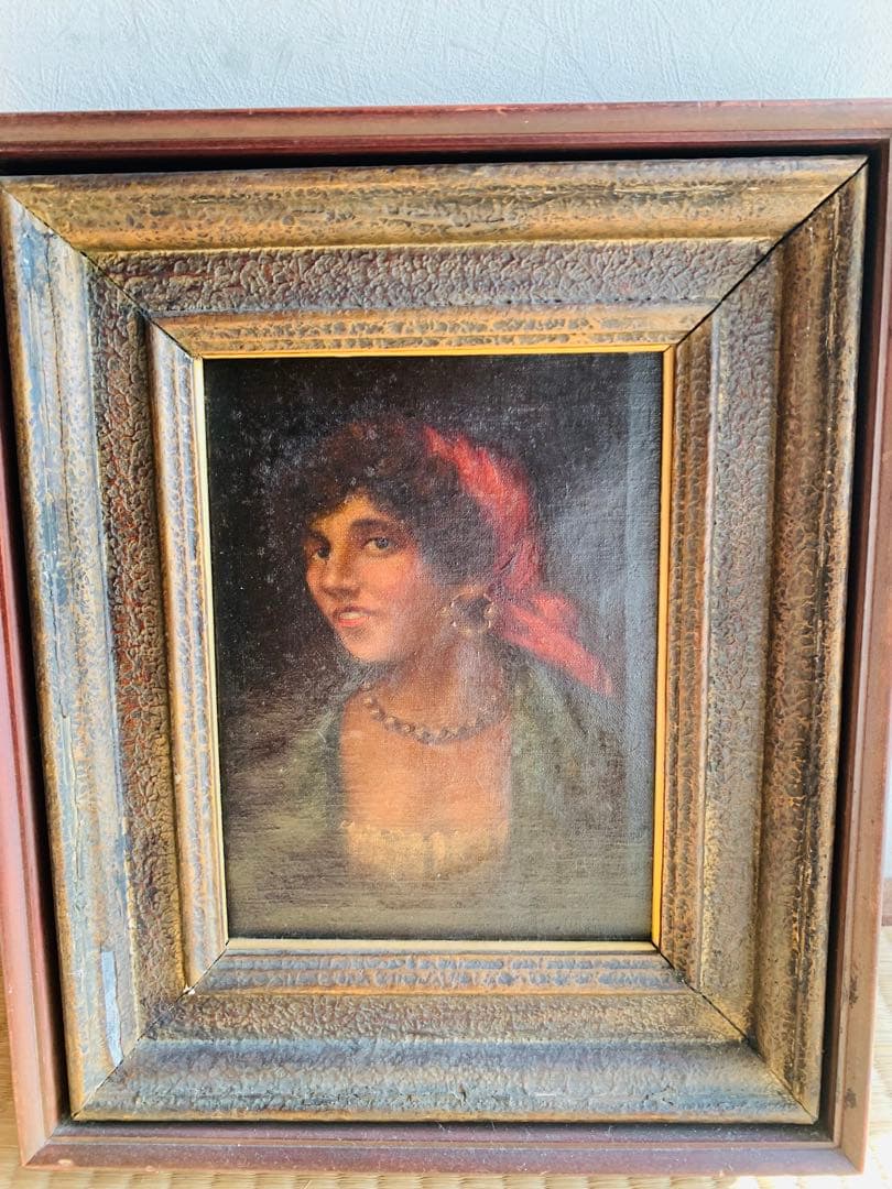 19世紀人物油絵