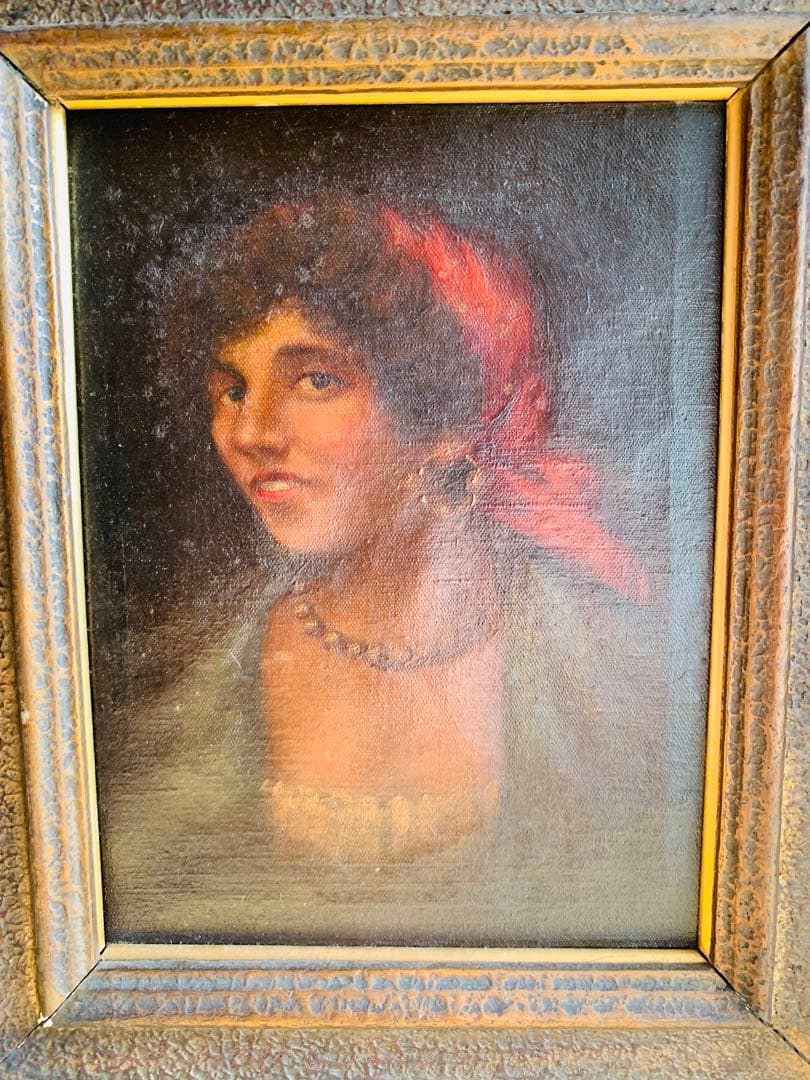 19世紀人物油絵