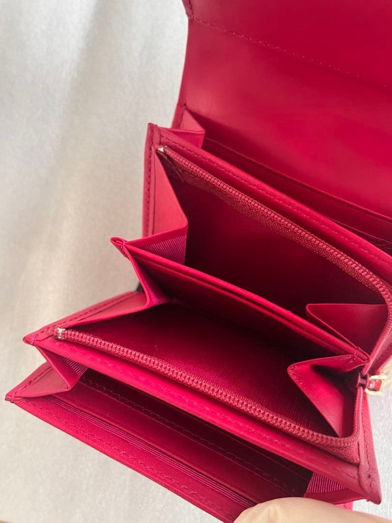 【未使用】PINKY&DIANNE キルティング 二つ折り財布 ブラック