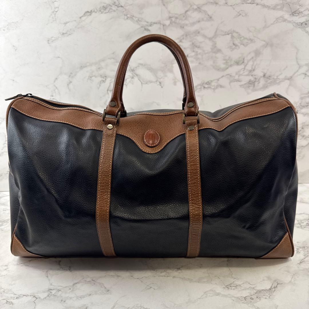 ヴィンテージ maruem マルエム 本革 レザー切替 ボストンバッグ 旅行