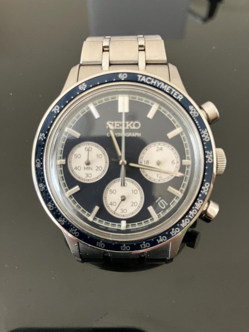 セイコーセレクション 電池式 腕時計 メンズ クロノグラフ SBTR053