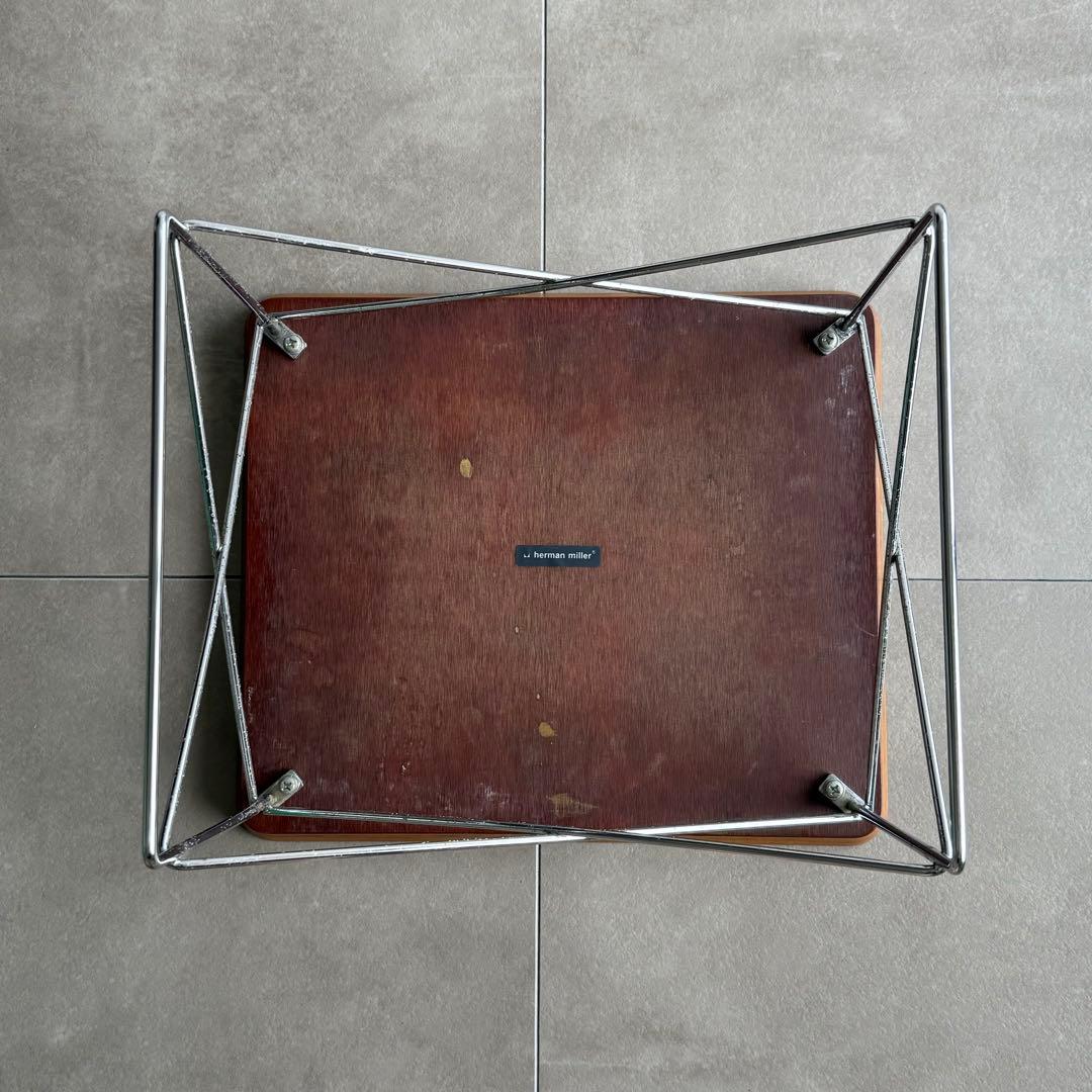 ハーマンミラー 90年代後期 ワイヤーベースローテーブル 白 ヴィンテージ