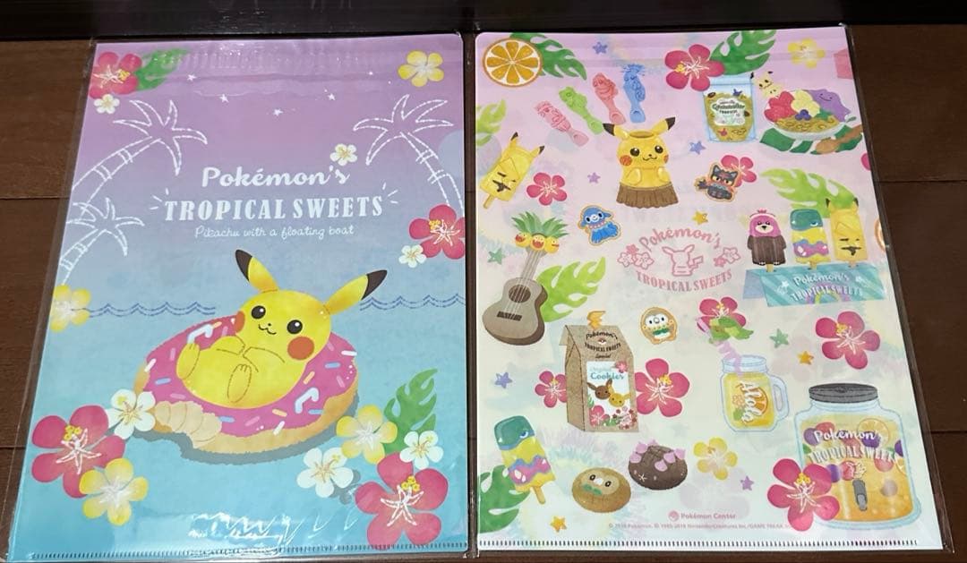 A4クリアファイル 2枚セット Pokémon's tropical sweet