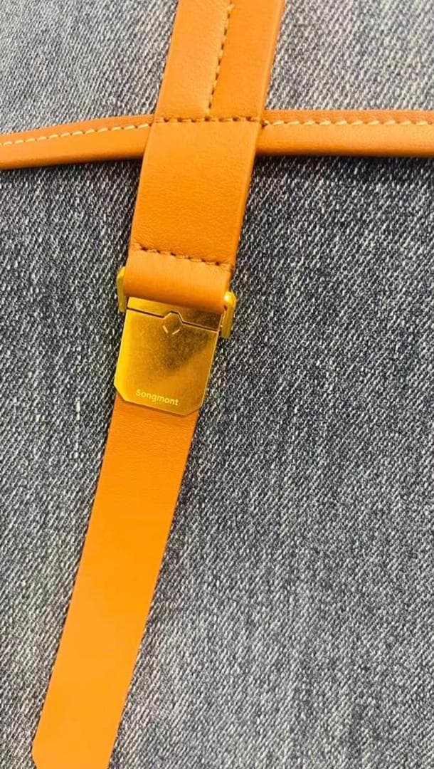 ホワイト デニム バックパック 大容量 リュック