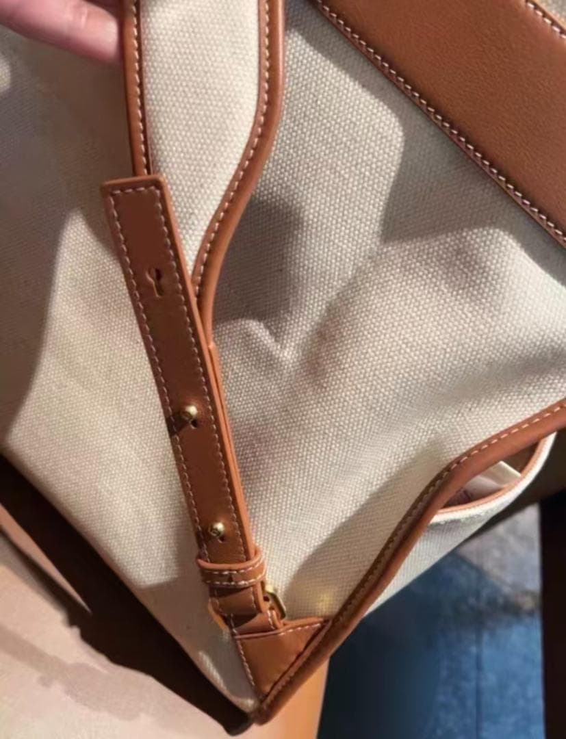 ホワイト デニム バックパック 大容量 リュック