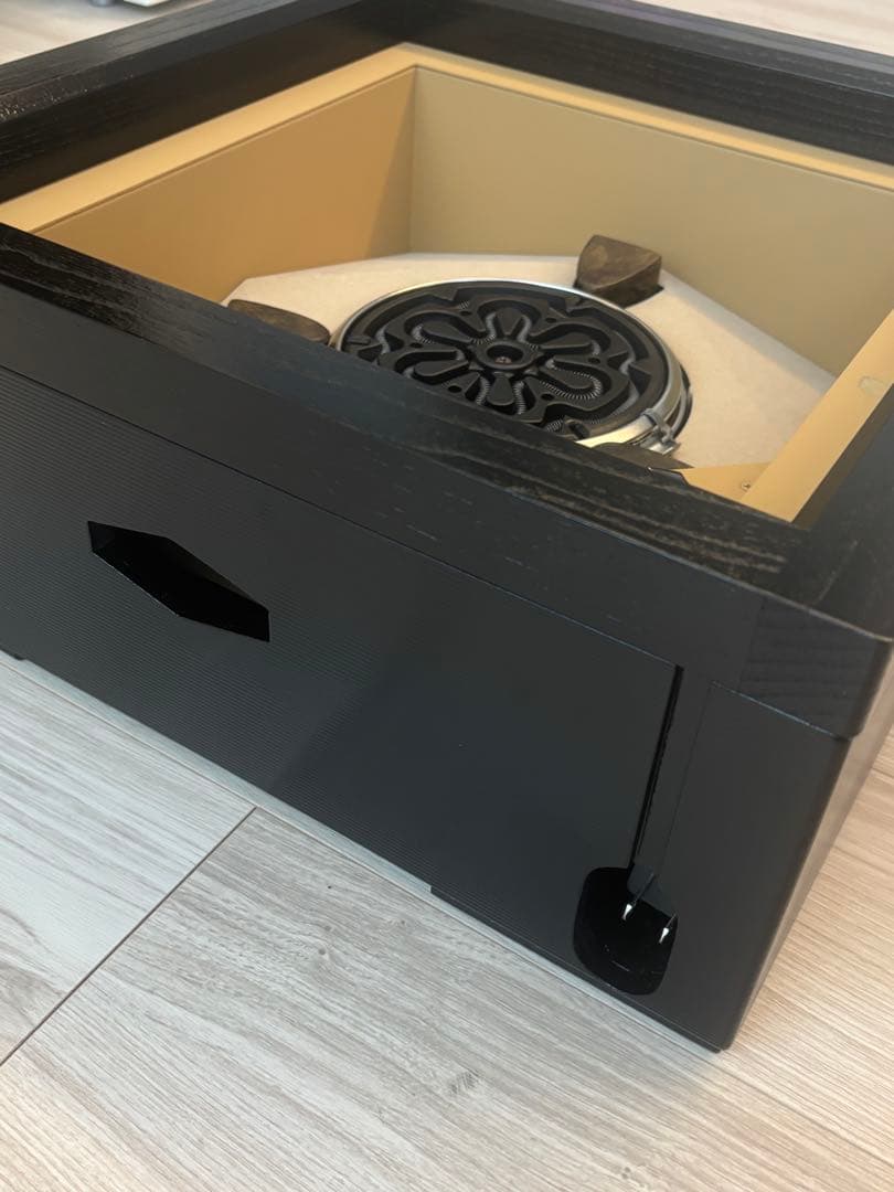 L903 野々田式　置炉　丸型熱板　黒　Ｂ　茶道具