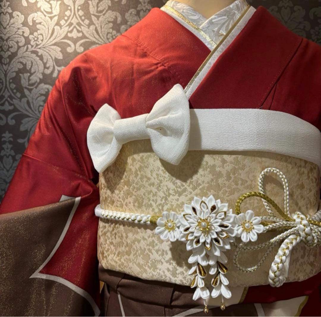 美品　作家物　牡丹　金通し　金駒刺繍　逸品　振袖　フルセット 振り袖