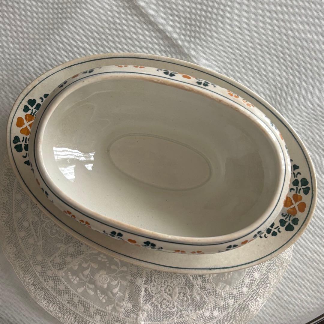 リュネビル Luneville クローバー柄 レギュミエ スーピエール