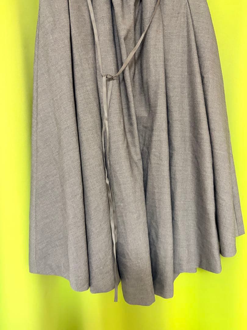 *難あり　sheglit シェグリット ハイウエストタックスカート　グレー M