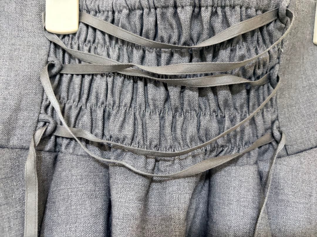 *難あり　sheglit シェグリット ハイウエストタックスカート　グレー M