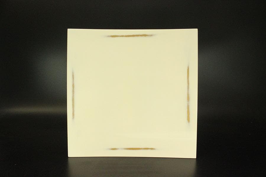 高級漆器 紀州塗 島安 変り根来 四方皿 未使用(A194)