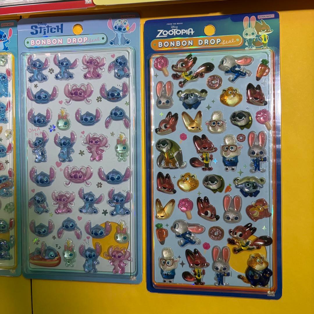 【正規品】ボンボンドロップシール　ディズニー　ズートピア等　9枚セット
