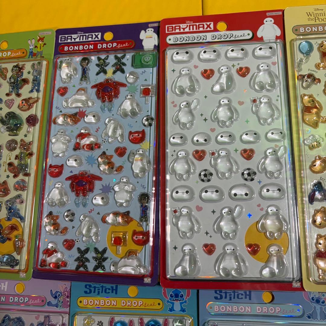 【正規品】ボンボンドロップシール　ディズニー　ズートピア等　9枚セット