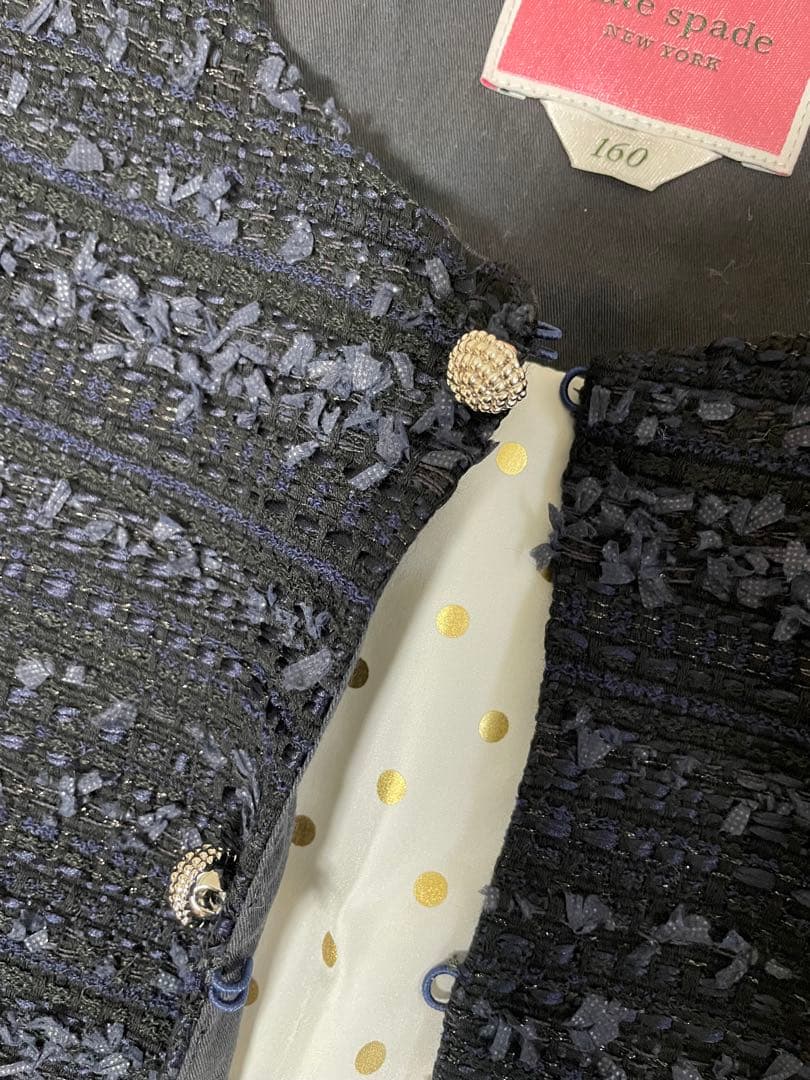 プ*y様 ケイトスペード 160 美品　卒業式　発表会　フォーマル　セットアップ