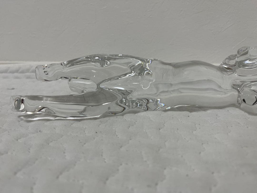 Baccarat バカラ チーター 38×8 cm パンサーリープ フィギュリン
