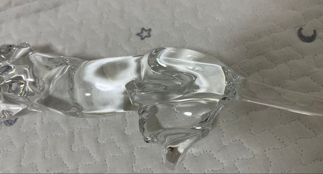 Baccarat バカラ チーター 38×8 cm パンサーリープ フィギュリン