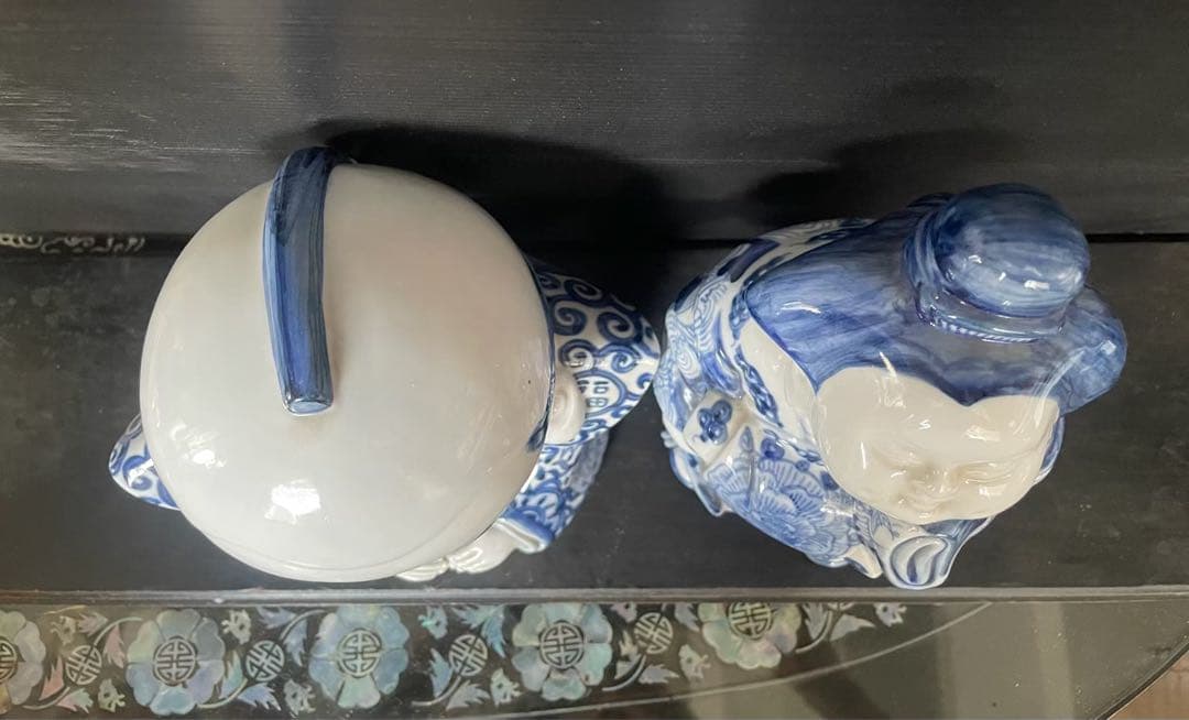 九谷焼　福助　お多福