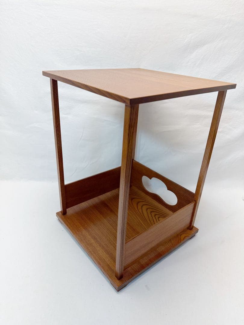 ほぼ未使用 茶道具 松スリ漆 常盤棚 煎茶棚 組み立式 元箱