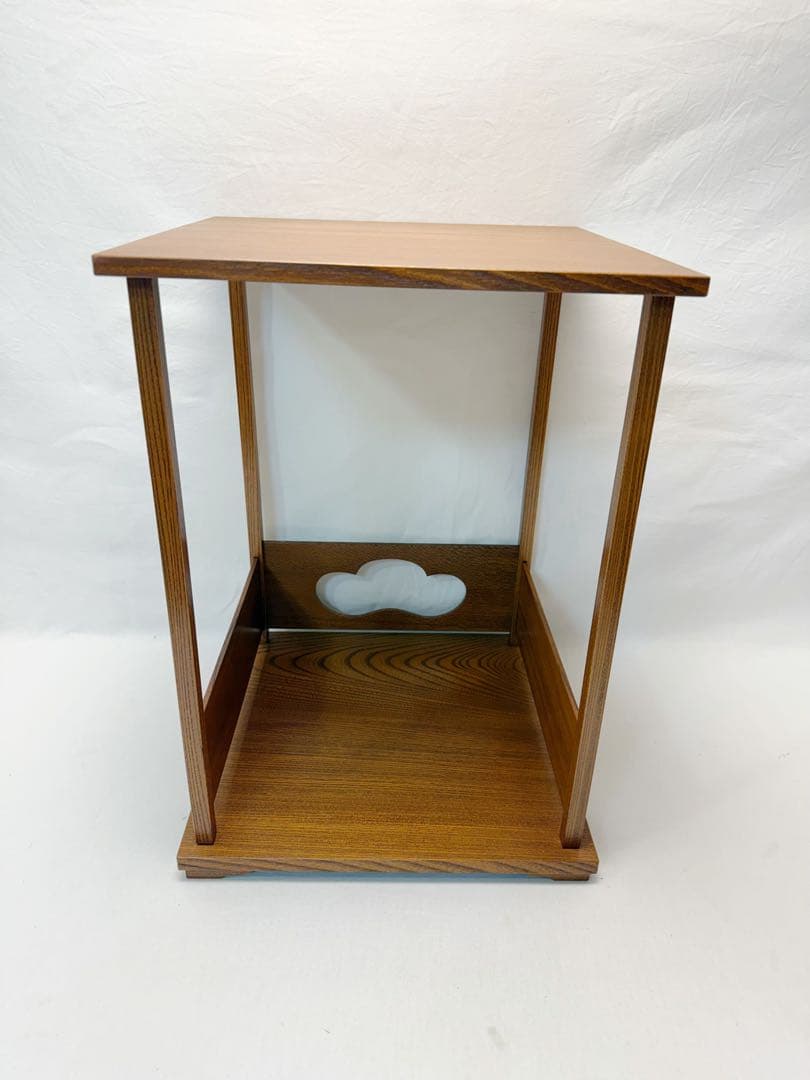 ほぼ未使用 茶道具 松スリ漆 常盤棚 煎茶棚 組み立式 元箱