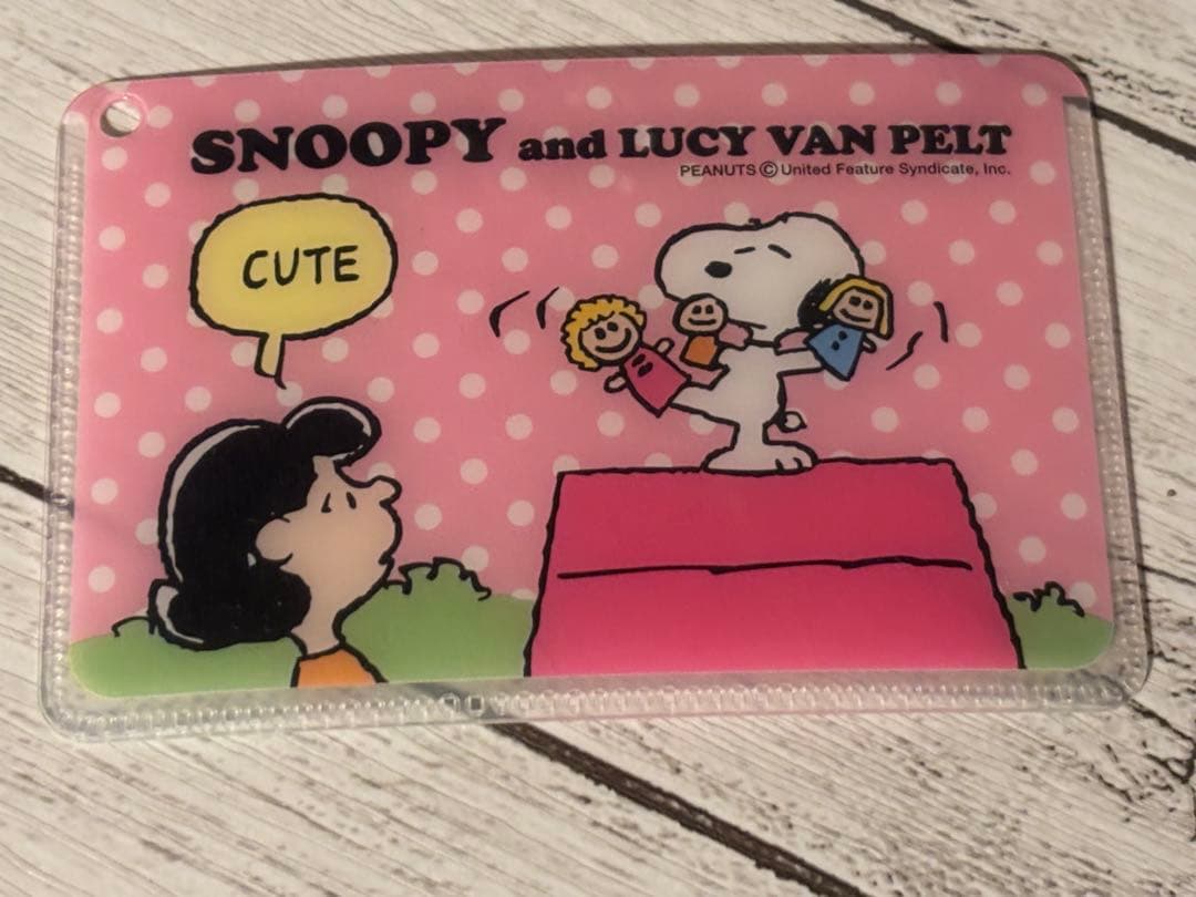 a*n様 スヌーピー診察券ケース約6.2×9.3cm