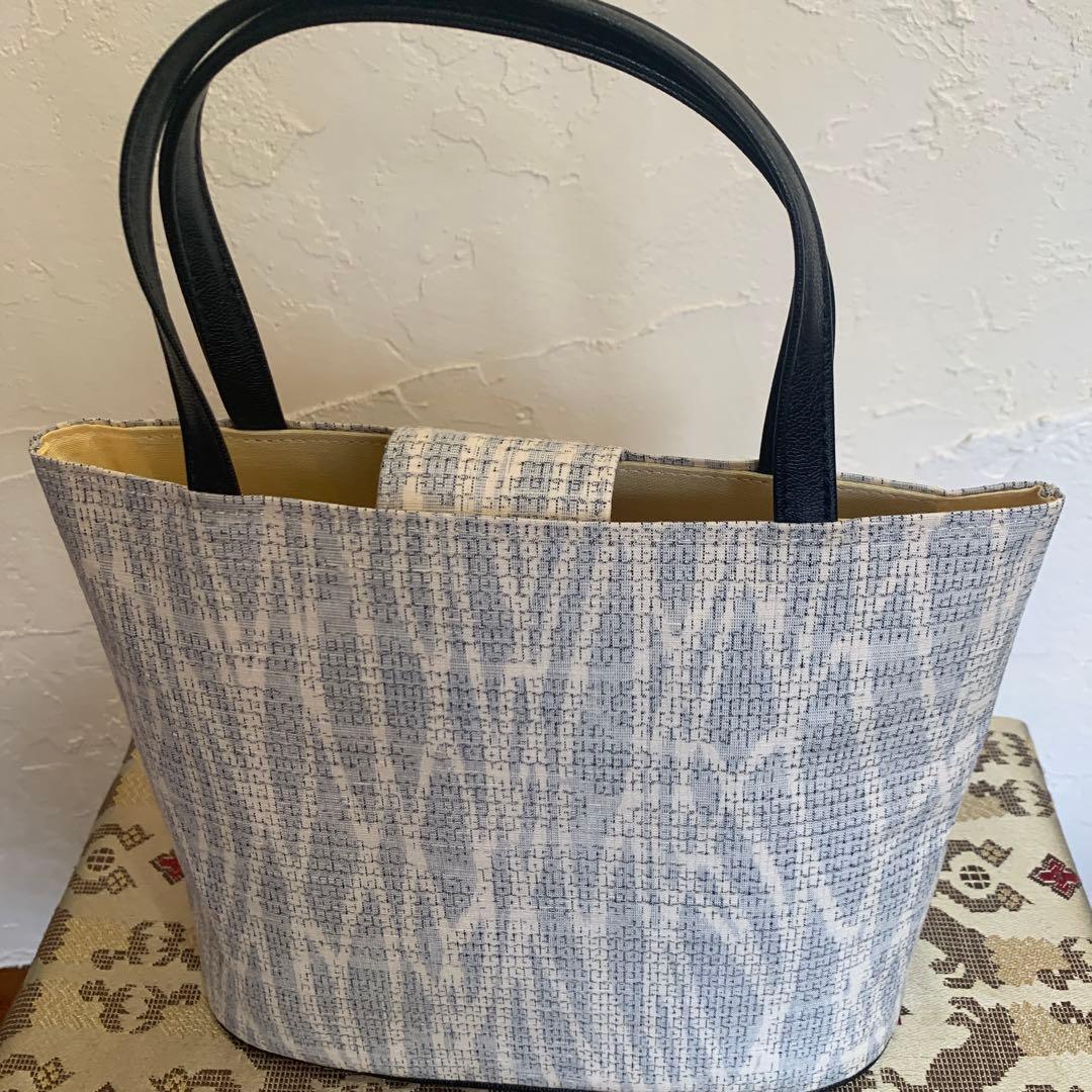 草履　バッグセット　結城紬