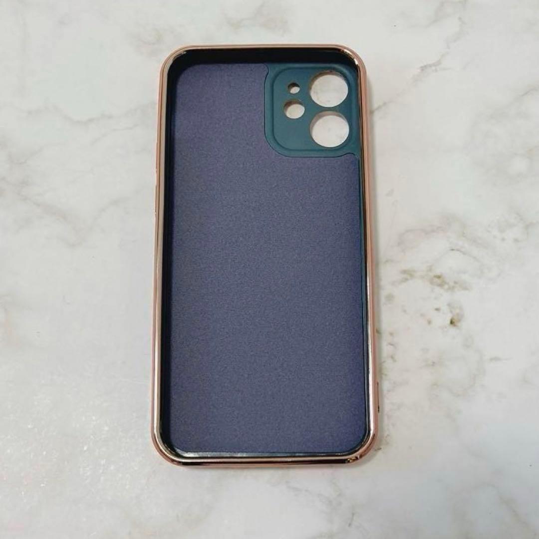 iPhone12 Mini ケース リング付き グレー スマホケース オシャレ