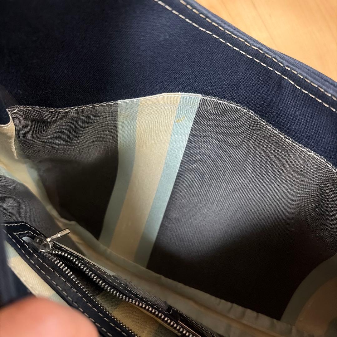 FENDI フェンディ マンマバケット マーブル デニム ショルダーバック 希少