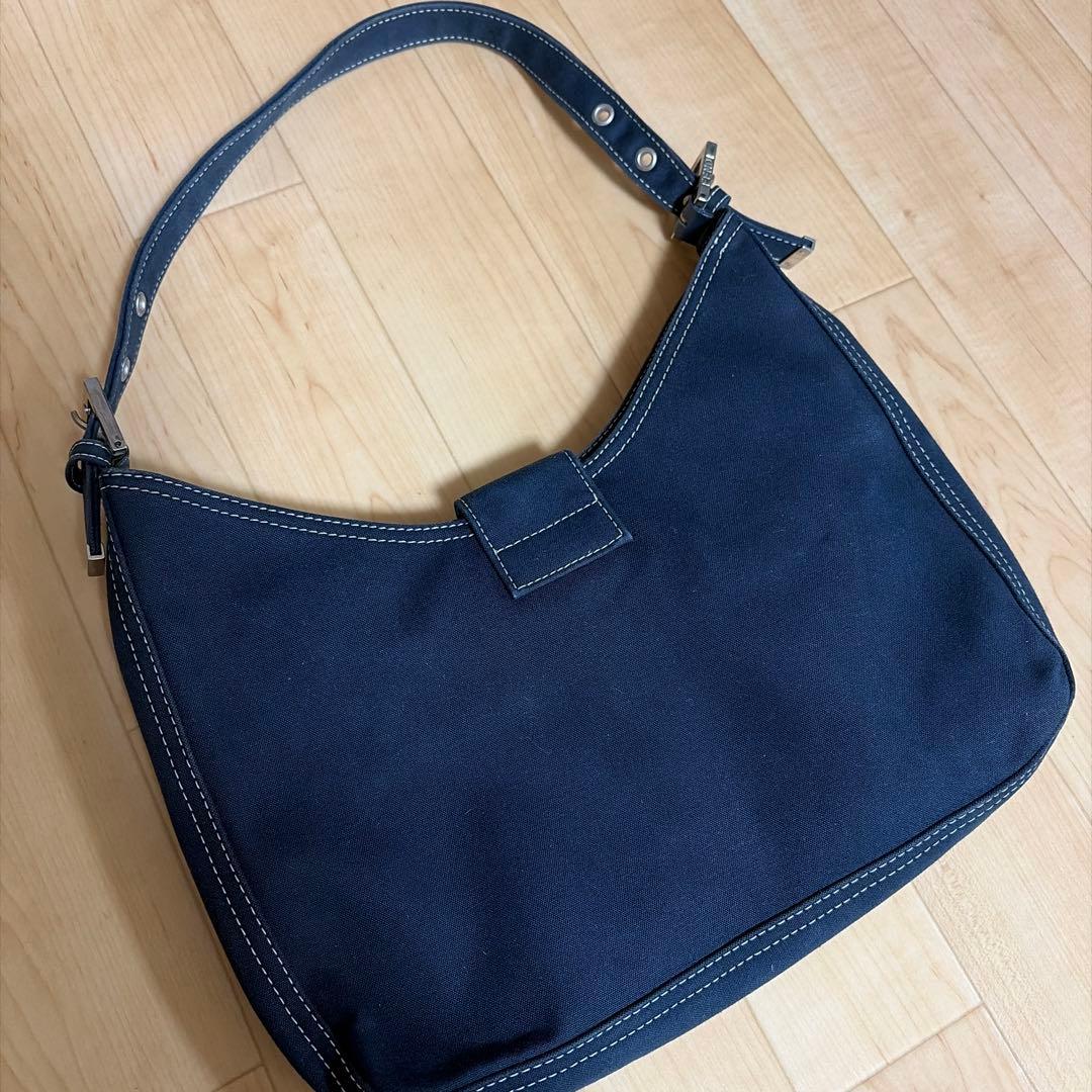 FENDI フェンディ マンマバケット マーブル デニム ショルダーバック 希少