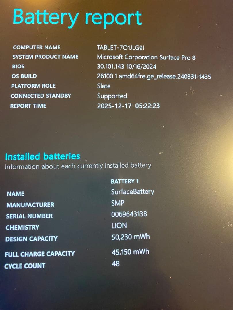 【美品】Surface Pro8 メモリ8GB SSD256GB i5