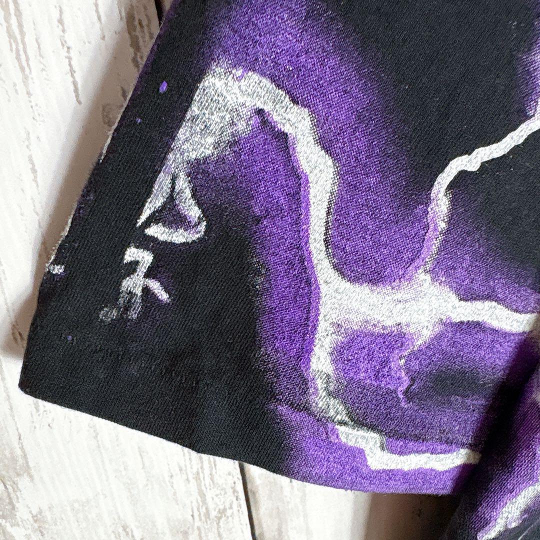 ハーレーダビッドソン tシャツ ライトニングサンダー 両面プリント L□