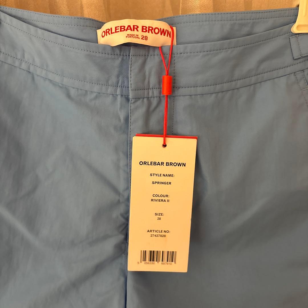 【タグ付き】ORLEBAR BROWN ブルー トランクス水着 シルバー金具