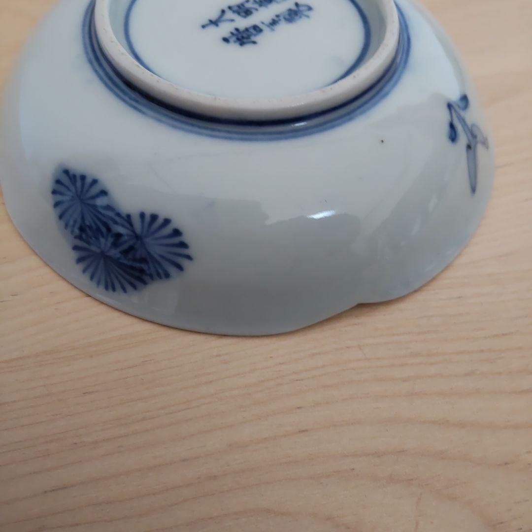 古伊万里　染付皿　大明万暦年製