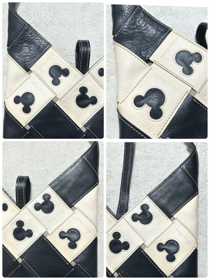genten サスティナブルカットワーク 限定ミッキーマウス ショルダーバッグ