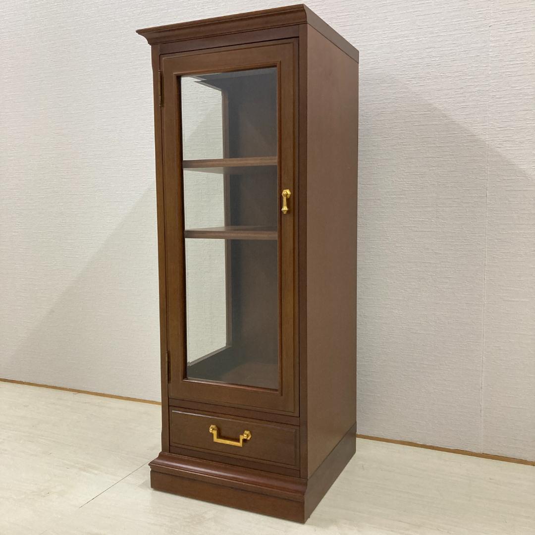 【マルニ】コーナーキャビネット　サイドキャビネット　飾り棚　地中海　A