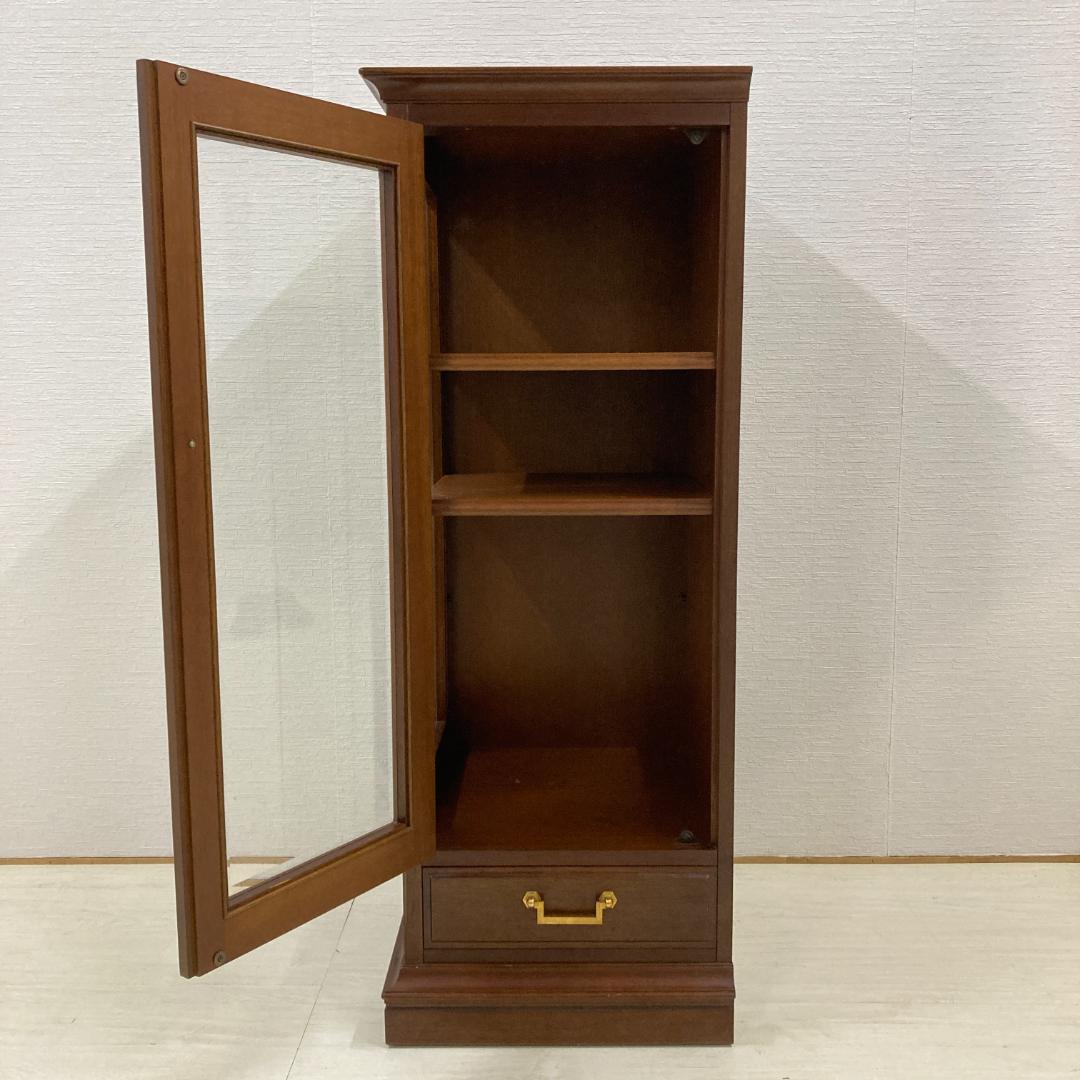 【マルニ】コーナーキャビネット　サイドキャビネット　飾り棚　地中海　A