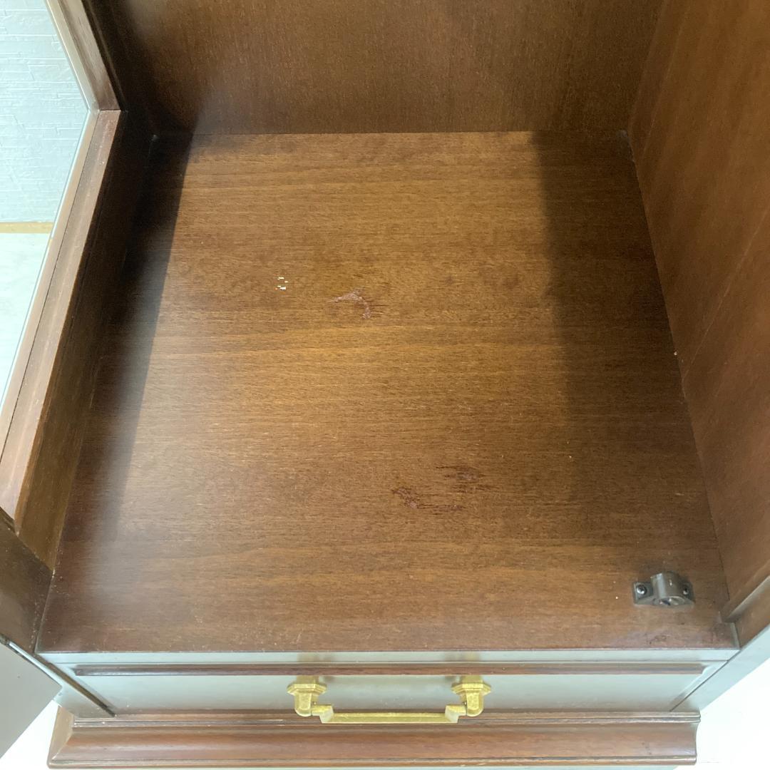 【マルニ】コーナーキャビネット　サイドキャビネット　飾り棚　地中海　A