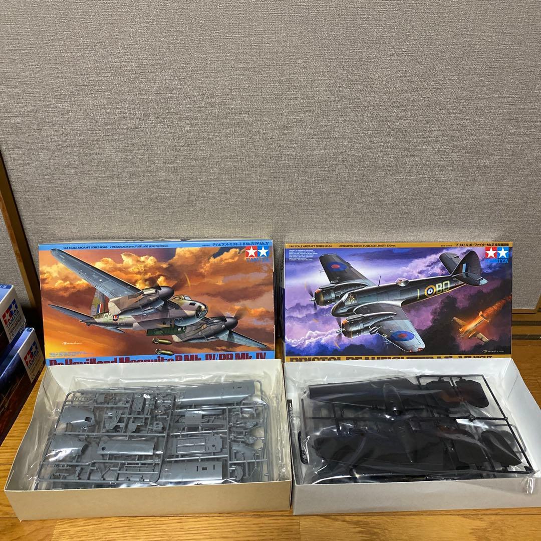 航空機模型セット TAMIYA 6 機RAFセット おまけ付き。