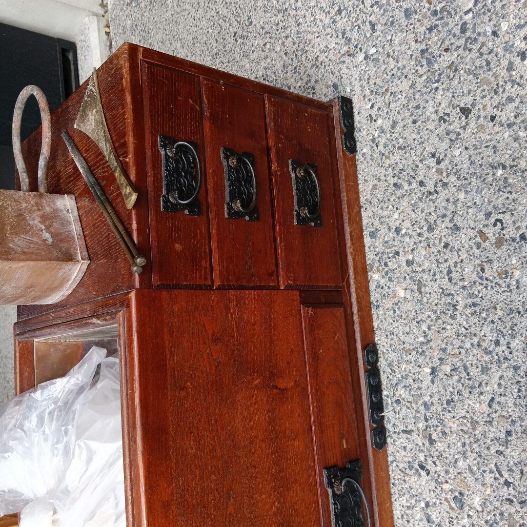 火鉢 江戸長火鉢 木製 囲炉裏 レトロ 古民家 灰付き