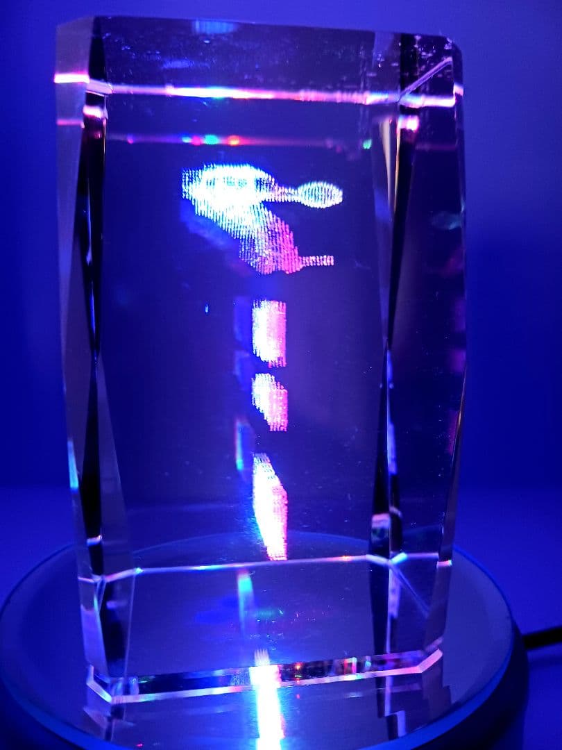 希少 スタートレック クリンゴン バード・オブ・プレイ 3Dクリスタル