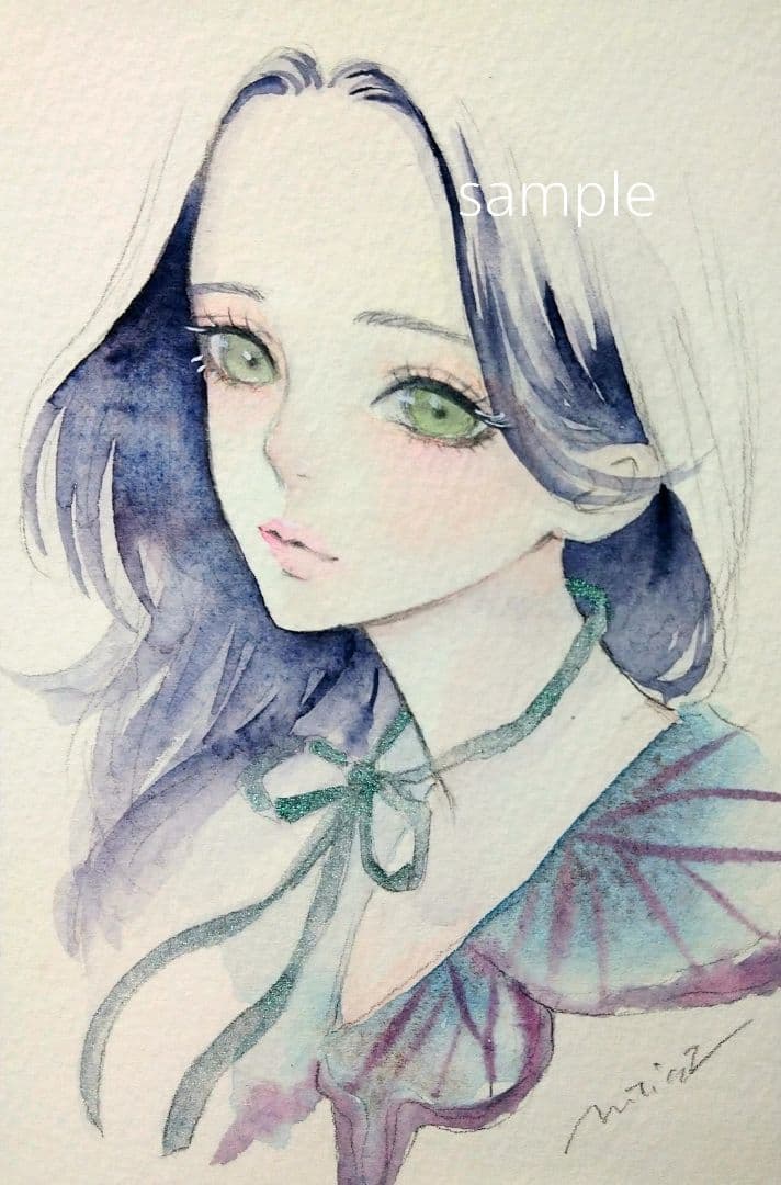 手描きイラスト 2378C 原画　肉筆　オリジナル