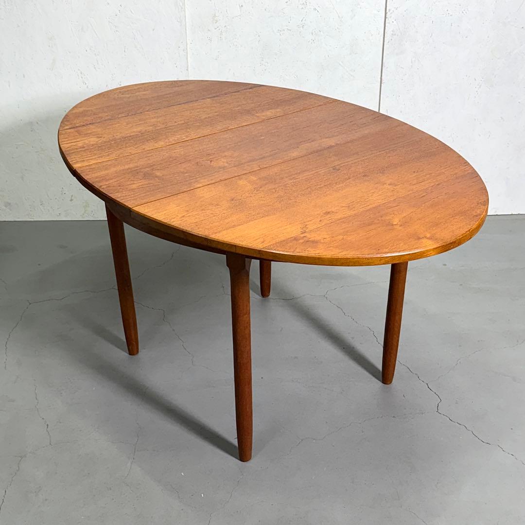 Remployヴィンテージ チーク オーバルダイニングテーブル(303)