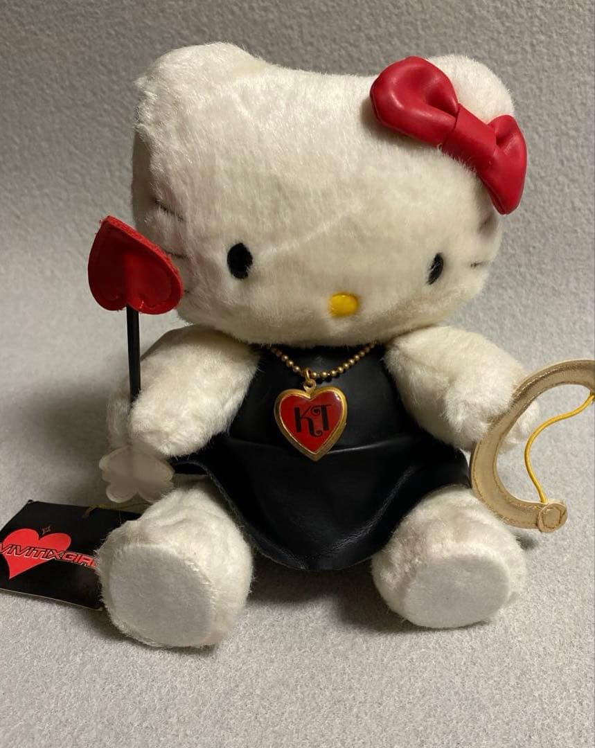 ハローキティ VIVITIX GIRLS 黒いドレス　ぬいぐるみ　2000年