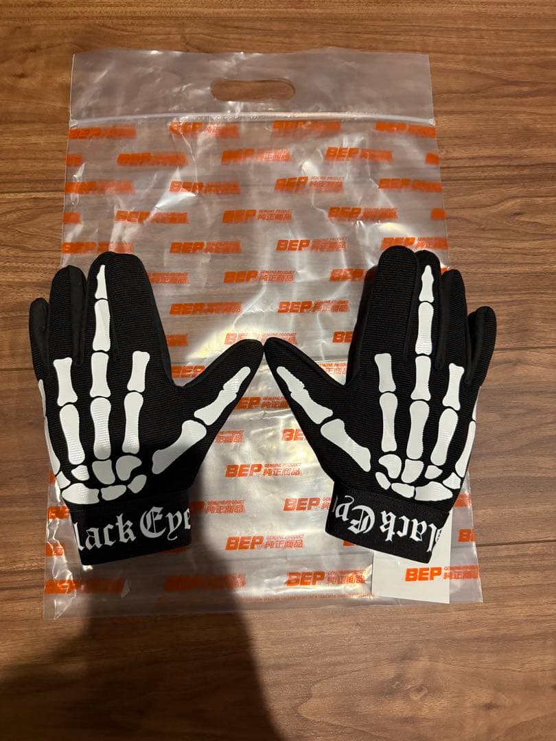 小物 Black eye patch Skelton gloves