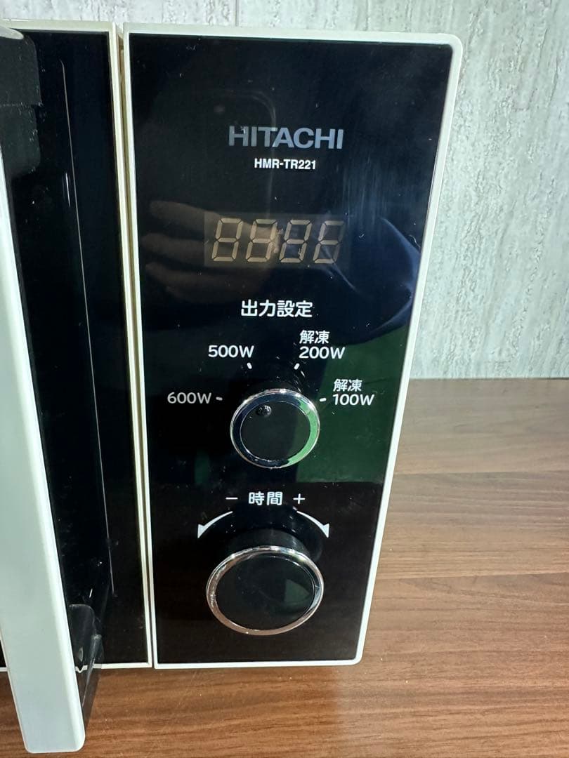 美品　日立 HMR-TR221-Z6 単機能電子レンジ 1000W 19年製