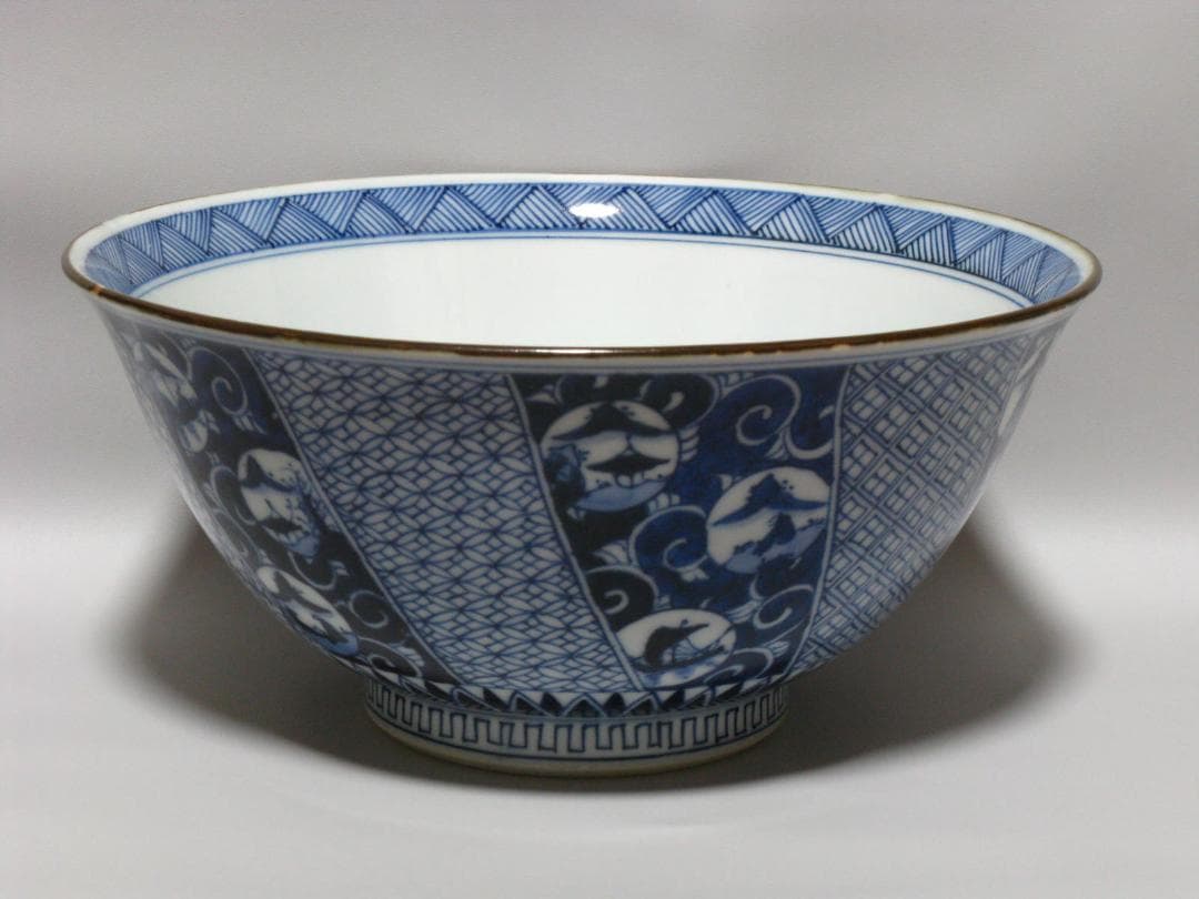 西村徳泉 作『染付 祥瑞 鉢』箱無 菓子鉢 検 人間国宝 楠部彌弌 楠部弥一