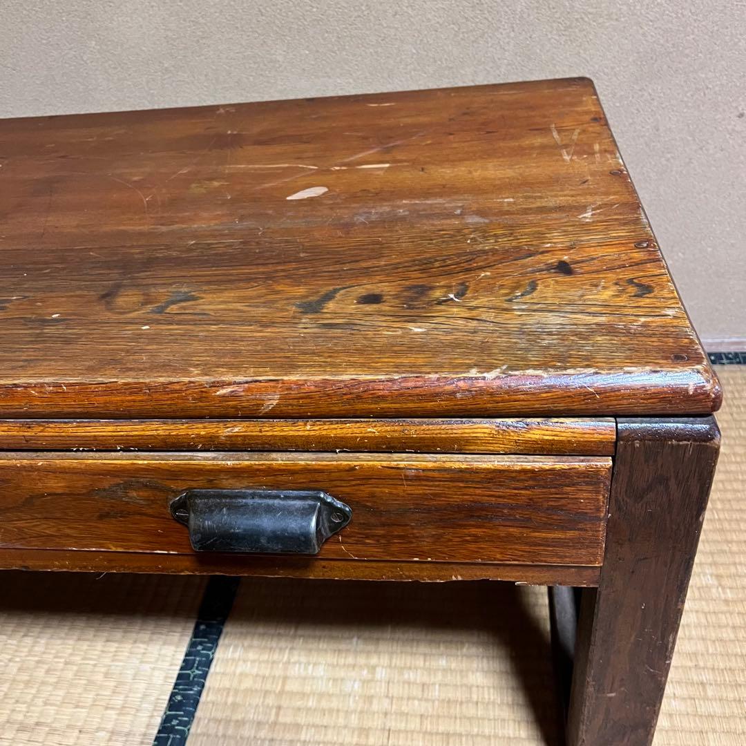 古道具　昭和レトロ　文机　ローテーブル　木製