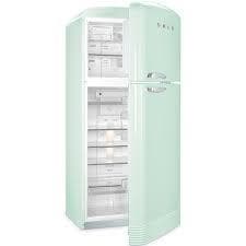 SMEG冷凍冷蔵庫　新品　パステルグリーン 100V FAB50P（右ヒンジ）